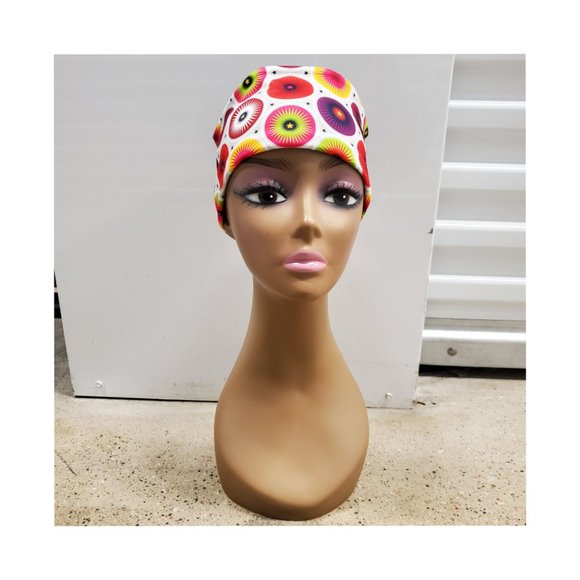 Women's Orange Lime Teal Green Design Custom Yoga Fitness Sporty Headband - Picture 2 of 4